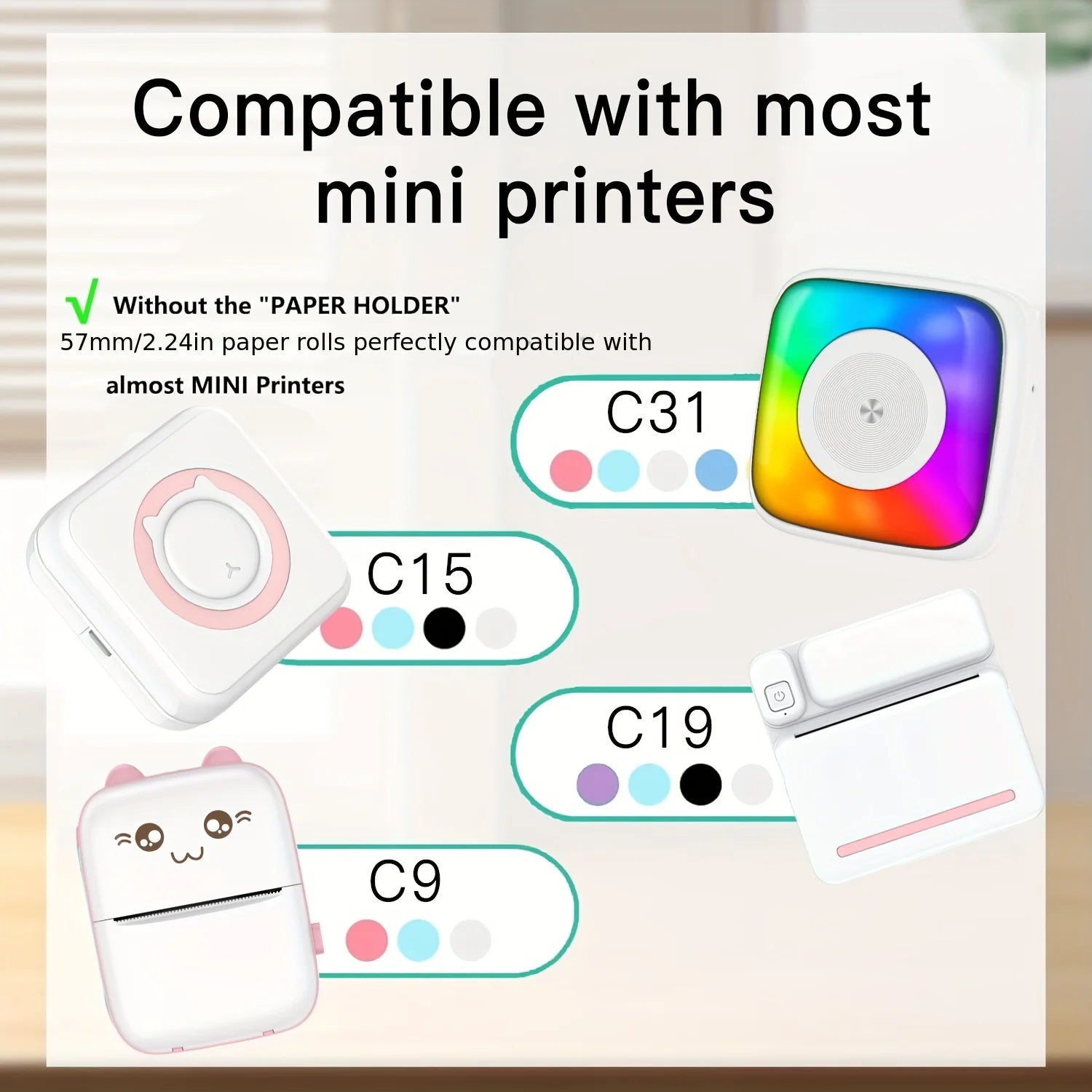 Papel térmico autoadhesivo transparente