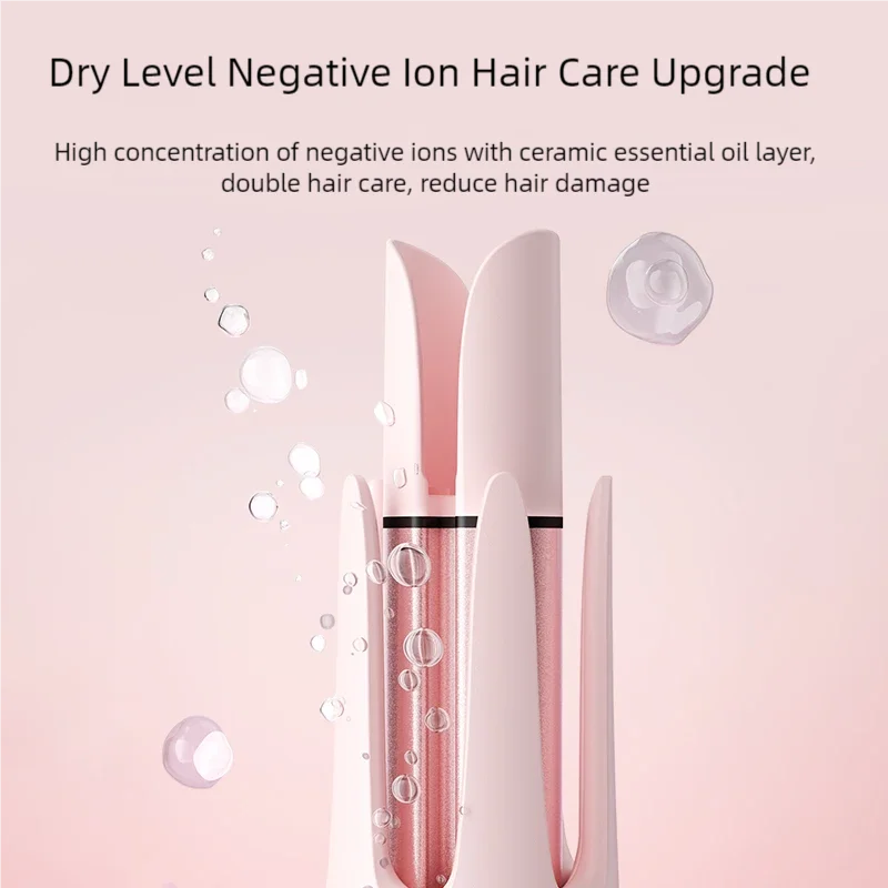 Rizador automático de cabello con iones negativos