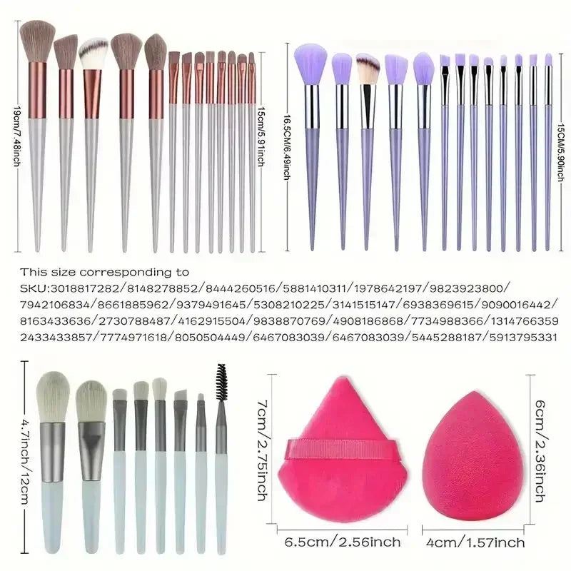 Set Profesional de Brochas de Maquillaje