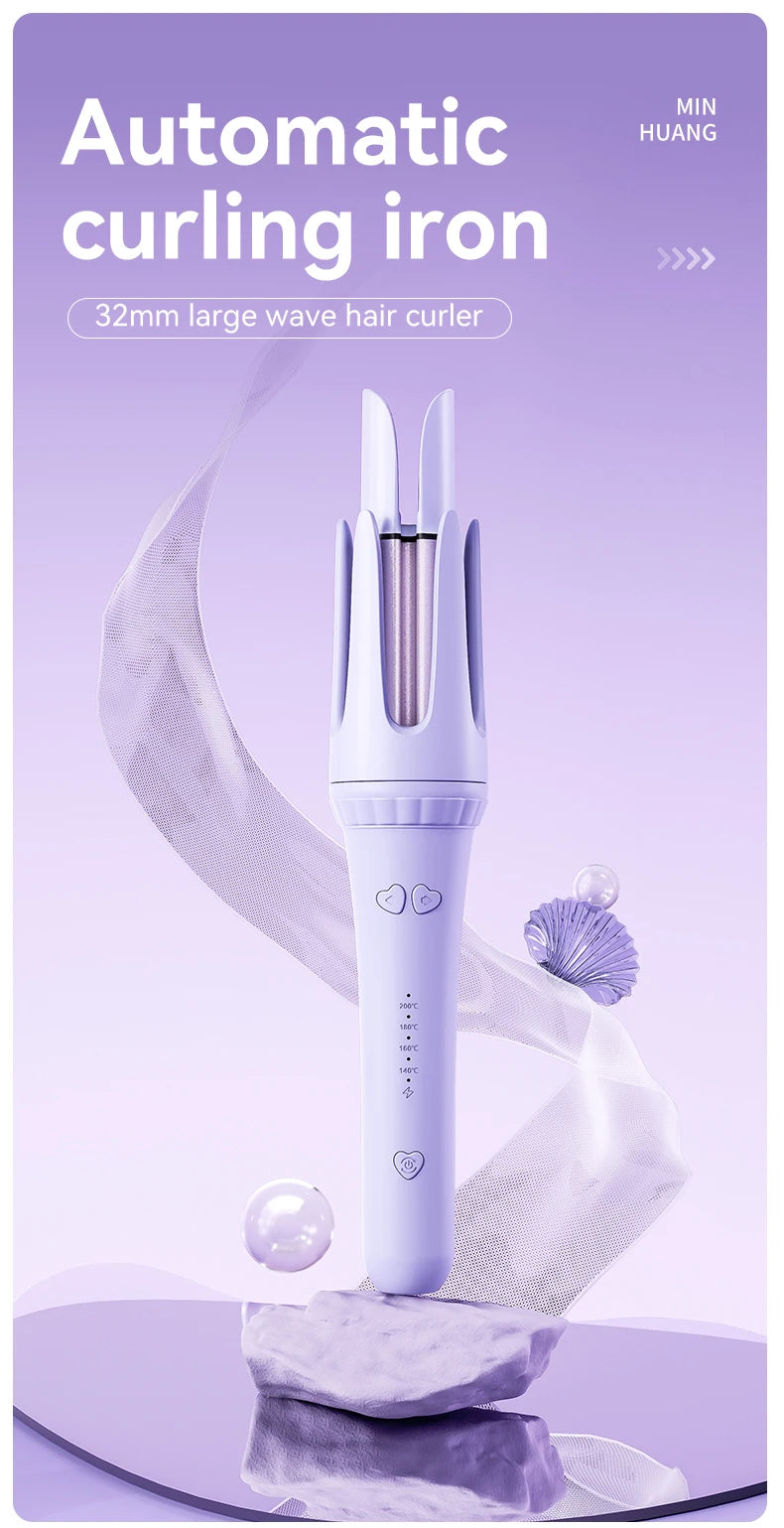 Rizador automático de cabello con iones negativos